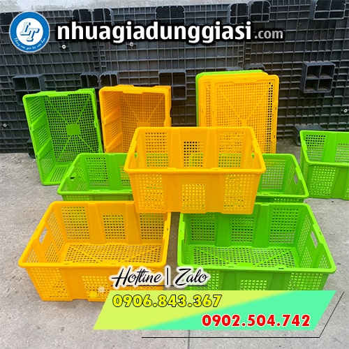 Rổ nhựa đựng trái cây thành dày chắc chắn