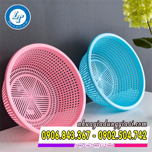 Rổ nhựa tròn nhựa dày dẻo