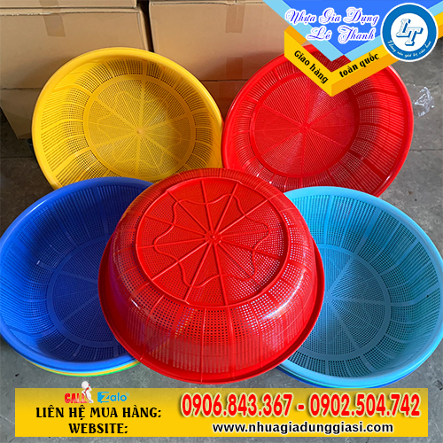 Rổ nhựa tròn size lớn dày chắc giá sỉ Rổ nhựa tròn size lớn dày chắc giá sỉ