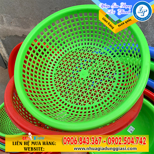 Rổ nhựa tròn size lớn thoát nước nhanh chóng Rổ nhựa tròn size lớn thoát nước nhanh chóng