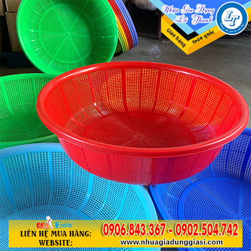 Rổ nhựa tròn size lớn tiện lợi Rổ nhựa tròn size lớn tiện lợi