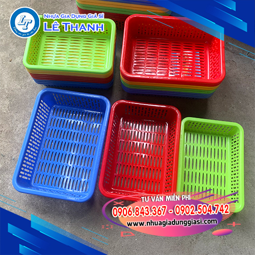 Rổ nhựa vuông đủ size tiện lợi Rổ nhựa vuông đủ size tiện lợi