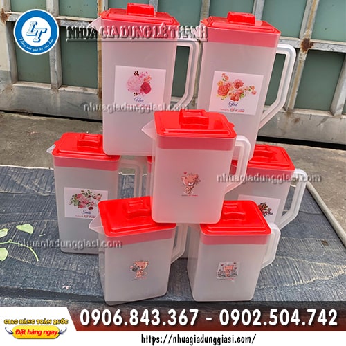 Sỉ ca nhựa vuông đựng nước dày đẹp giá rẻ Sỉ ca nhựa vuông đựng nước dày đẹp giá rẻ