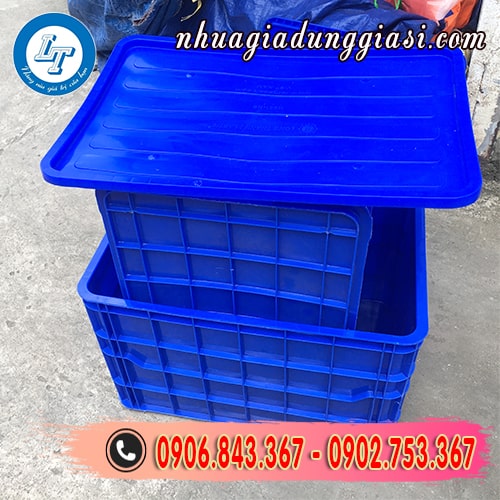 Sóng nhựa bít 3 tấc 9 nắp đậy kín chắc bảo quản tốt hàng hóa