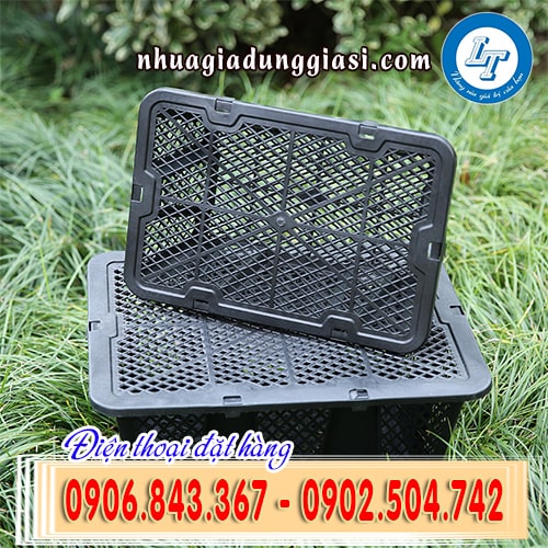 Sóng nhựa đựng nông sản nắp đậy tiện lợi
