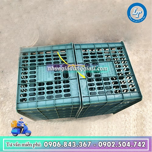 Sóng nhựa hở đựng trái cây có nắp