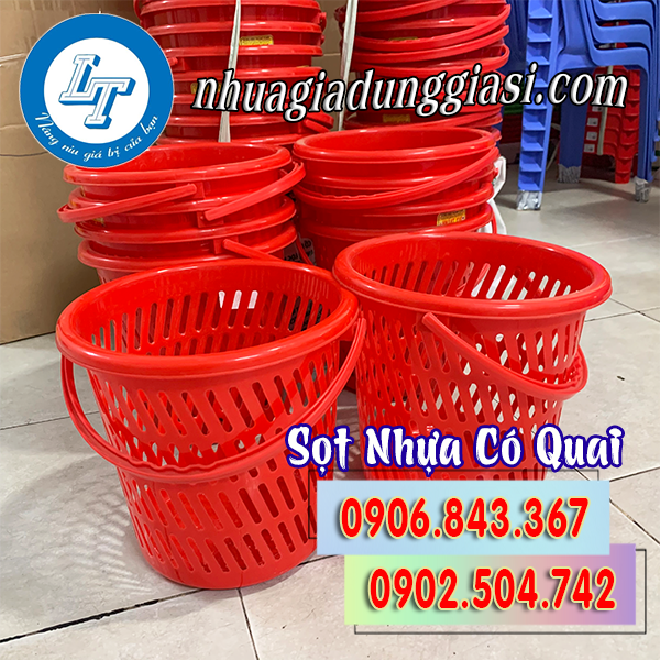 Sọt nhựa có quai giá sỉ