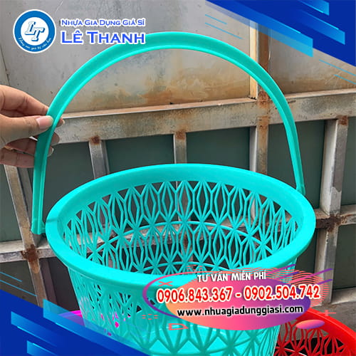 Sọt nhựa có quai xách tiện lợi Sọt nhựa có quai xách tiện lợi