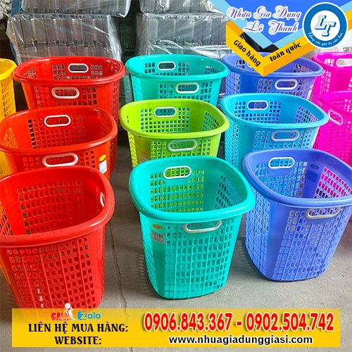 Sọt nhựa đựng quần áo đựng rác Sọt nhựa đựng quần áo đựng rác