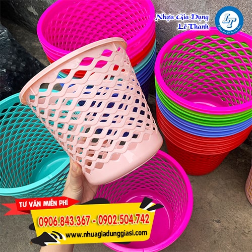 Sọt nhựa đựng rác kiểu dáng đẹp mắt