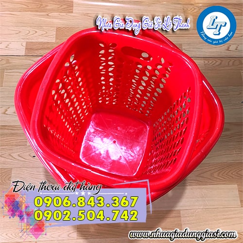 Sọt nhựa oval đa năng thành dày lòng sâu