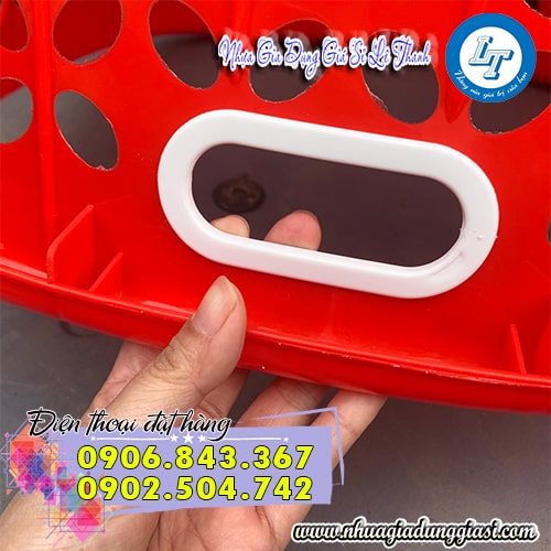Sọt nhựa oval quai cầm chắc chắn