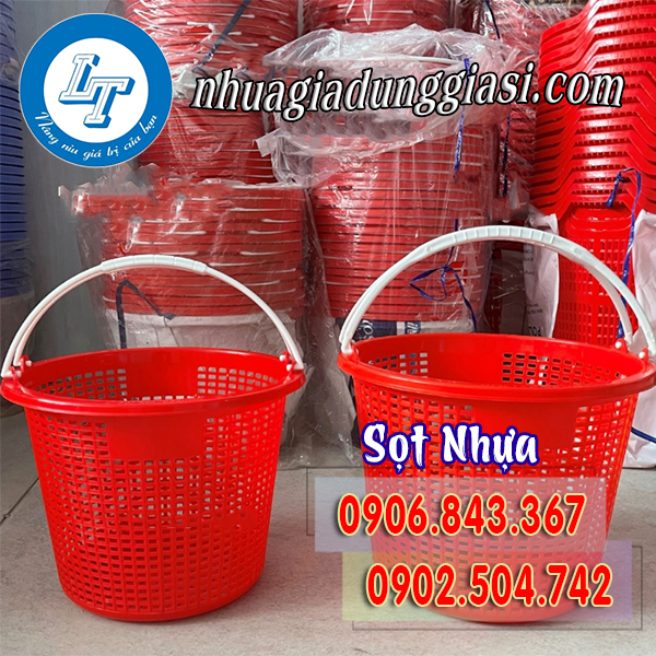 Sọt nhựa quai xách