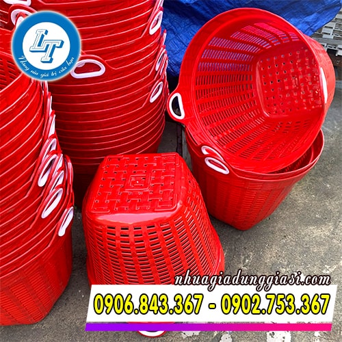 Sọt nhựa tròn dẻo dai độ bền cao Sọt nhựa tròn dẻo dai độ bền cao