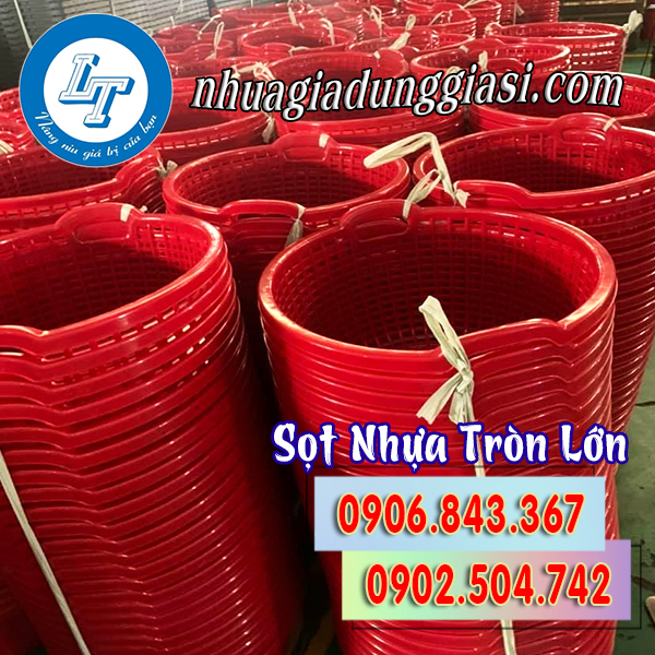Sọt nhựa tròn lớn giá sỉ
