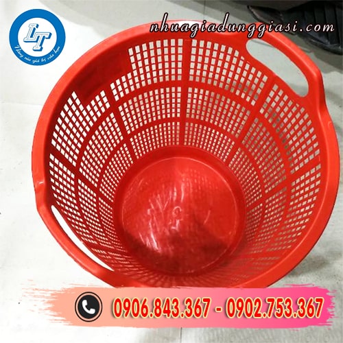 Sọt nhựa tròn lòng sâu đựng được nhiều đồ