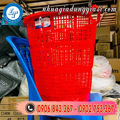 Sọt nhựa tròn màu sắc bắt mắt