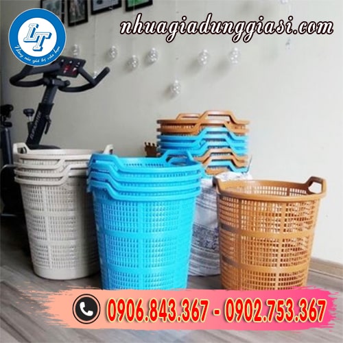 Sọt nhựa tròn nhiều màu sắc Sọt nhựa tròn nhiều màu sắc