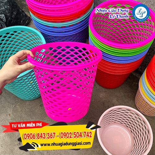 Sọt nhựa tròn nhỏ gọn Sọt nhựa tròn nhỏ gọn