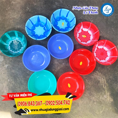 Thau nhựa tròn độ bền cao an toàn khi sử dụng Thau nhựa tròn độ bền cao an toàn khi sử dụng