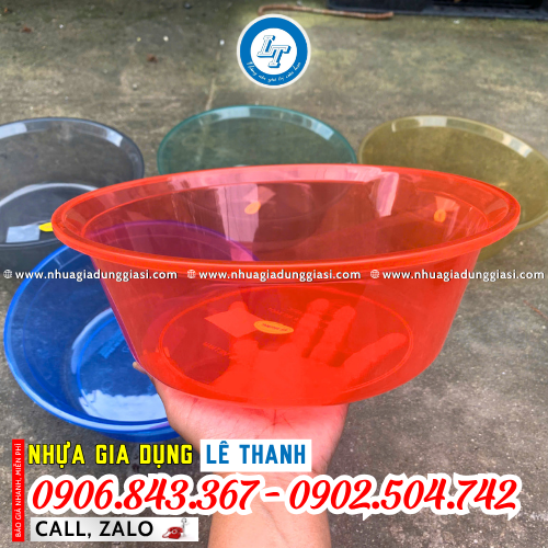 Thau nhựa tròn độ trong suốt cao Thau nhựa tròn độ trong suốt cao