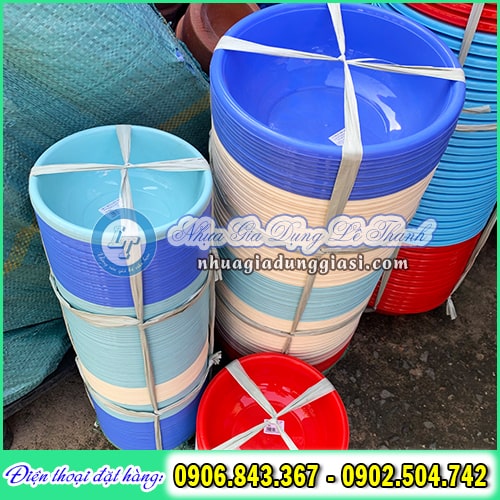 Thau nhựa tròn đủ cỡ giá sỉ rẻ tại Lê Thanh Thau nhựa tròn đủ cỡ giá sỉ rẻ tại Lê Thanh
