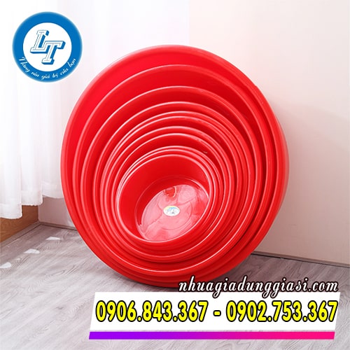 Thau nhựa tròn đủ kích thước Thau nhựa tròn đủ kích thước