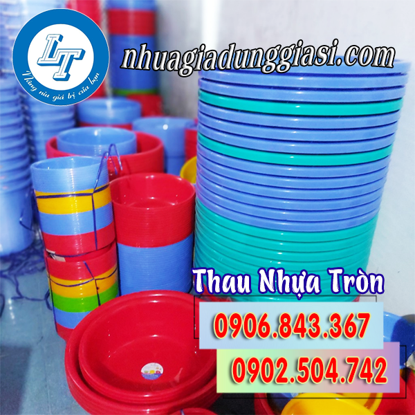 Thau nhựa tròn giá sỉ