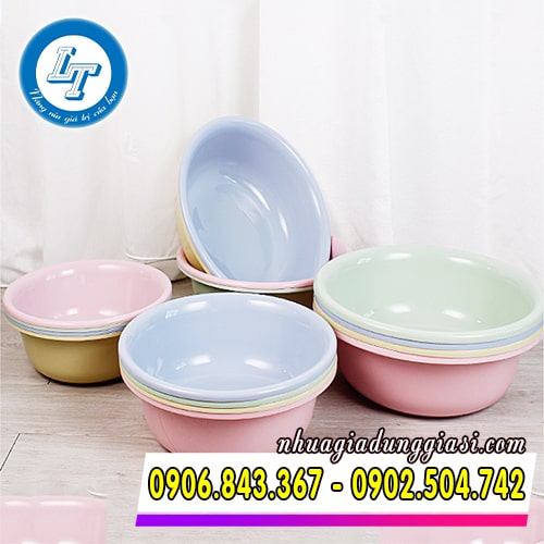 Thau nhựa tròn giá tốt đủ màu Thau nhựa tròn giá tốt đủ màu