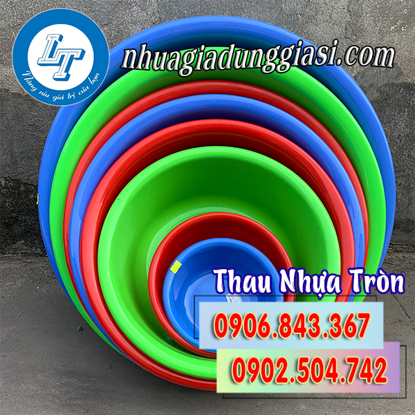 Thau nhựa tròn nhiều kích thước