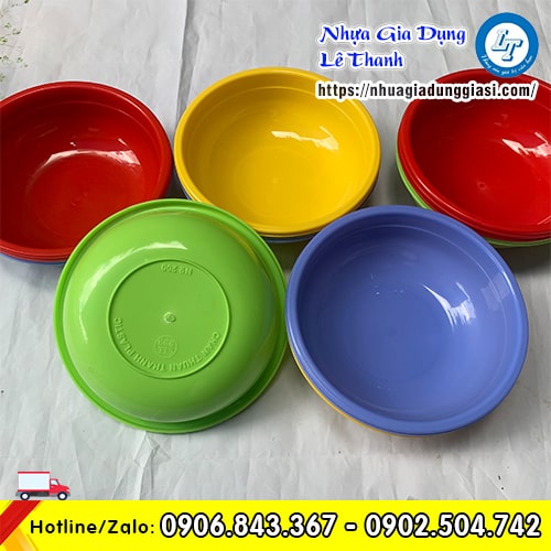 Thau nhựa tròn nhỏ độ bền cao Thau nhựa tròn nhỏ độ bền cao