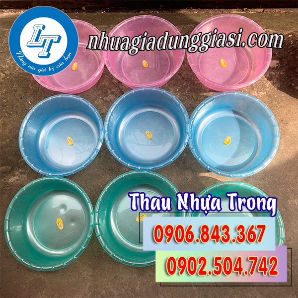 Thau nhựa trong giá sỉ