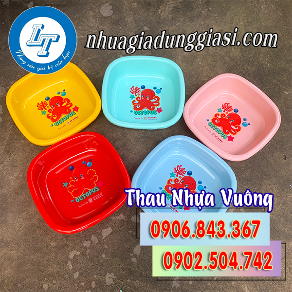 Thau nhựa vuông giá rẻ