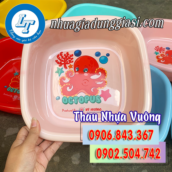 Thau nhựa vuông