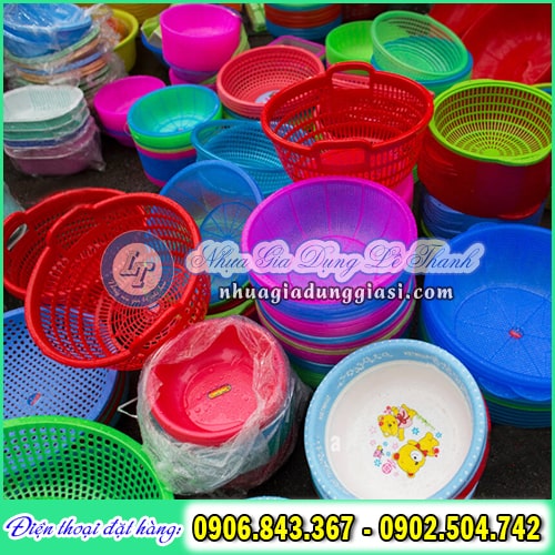 Thau rổ nhựa đủ màu đủ kiểu giá rẻ Thau rổ nhựa đủ màu đủ kiểu giá rẻ