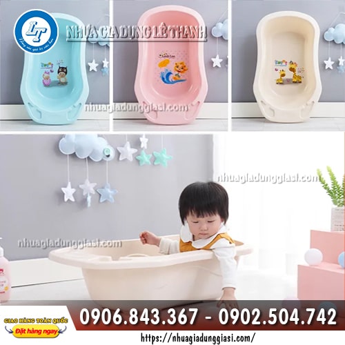 Thau tắm em bé đa dạng màu sắc Thau tắm em bé đa dạng màu sắc