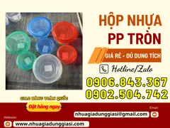 Hộp nhựa PP tròn chất lượng cao giá rẻ