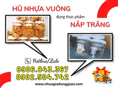 Hũ nhựa vuông bán giá rẻ tận xưởng