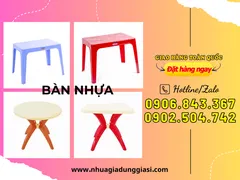 Bàn nhựa siêu bền bỉ giá rẻ siêu ưu đãi