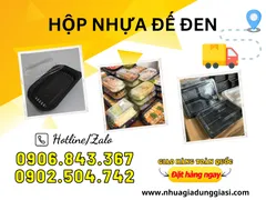 Hộp nhựa đế đen giá rẻ ưu đãi nhất TPHCM
