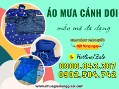 Áo mưa cánh dơi siêu nhẹ nhiều họa tiết giá rẻ