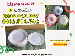 Dĩa nhựa mica giá sỉ rẻ, đẹp, chất lượng