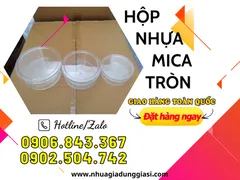 Hộp nhựa mica tròn bán giá rẻ nhất