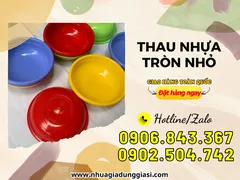 Báo giá thau nhựa tròn nhỏ sỉ rẻ nhiều màu đẹp
