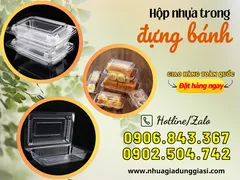 Bán hộp nhựa trong đựng bánh giá rẻ tốt nhất TPHCM