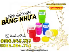 Bình giữ nhiệt bằng nhựa giá sỉ chất lượng tốt