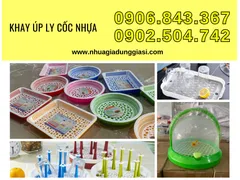 Khay úp ly cốc nhựa nhiều mẫu mã đẹp sỉ giá rẻ