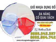 Giỏ nhựa đựng đồ quai xách đa năng giá rẻ tốt nhất TPHCM