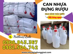 Kho sỉ can nhựa đựng rượu chất lượng