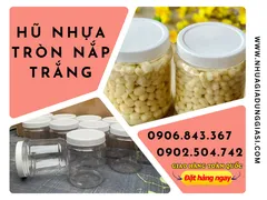 MUA SỈ HŨ NHỰA TRÒN NẮP TRẮNG GIÁ RẺ HẤP DẪN
